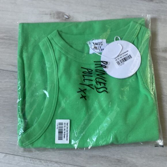 Princess Polly Organic Cotton Classic Tank Dress Green NWT in packaging - Picture 6 of 9